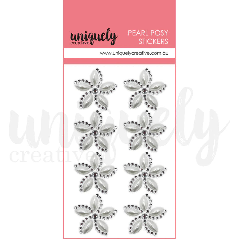 Uniquely Creative - Pearl Posy Stickers - Pearl