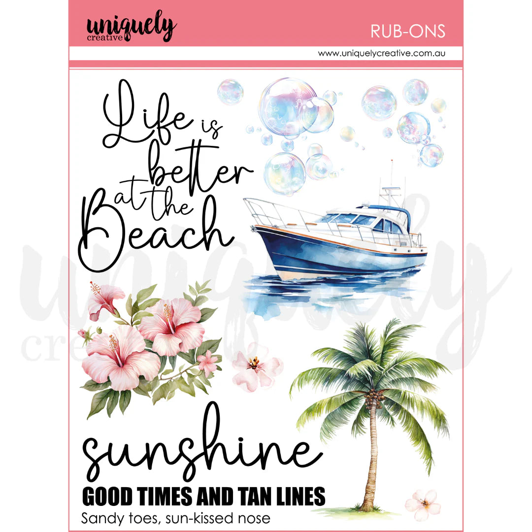 Uniquely Creative - Rub-Ons - Coastal Bliss