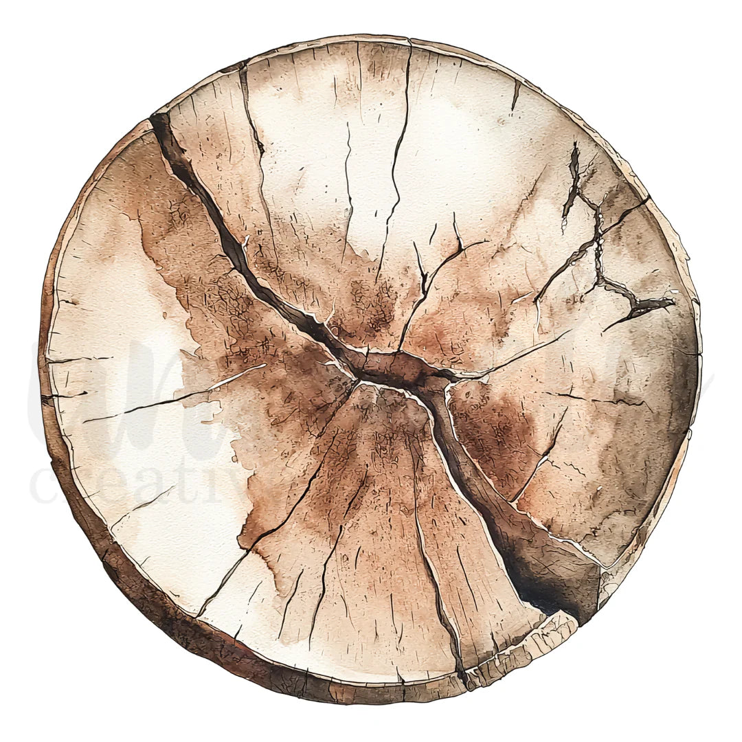 Uniquely Creative - Tree Ring Slice Decorative Base Layer