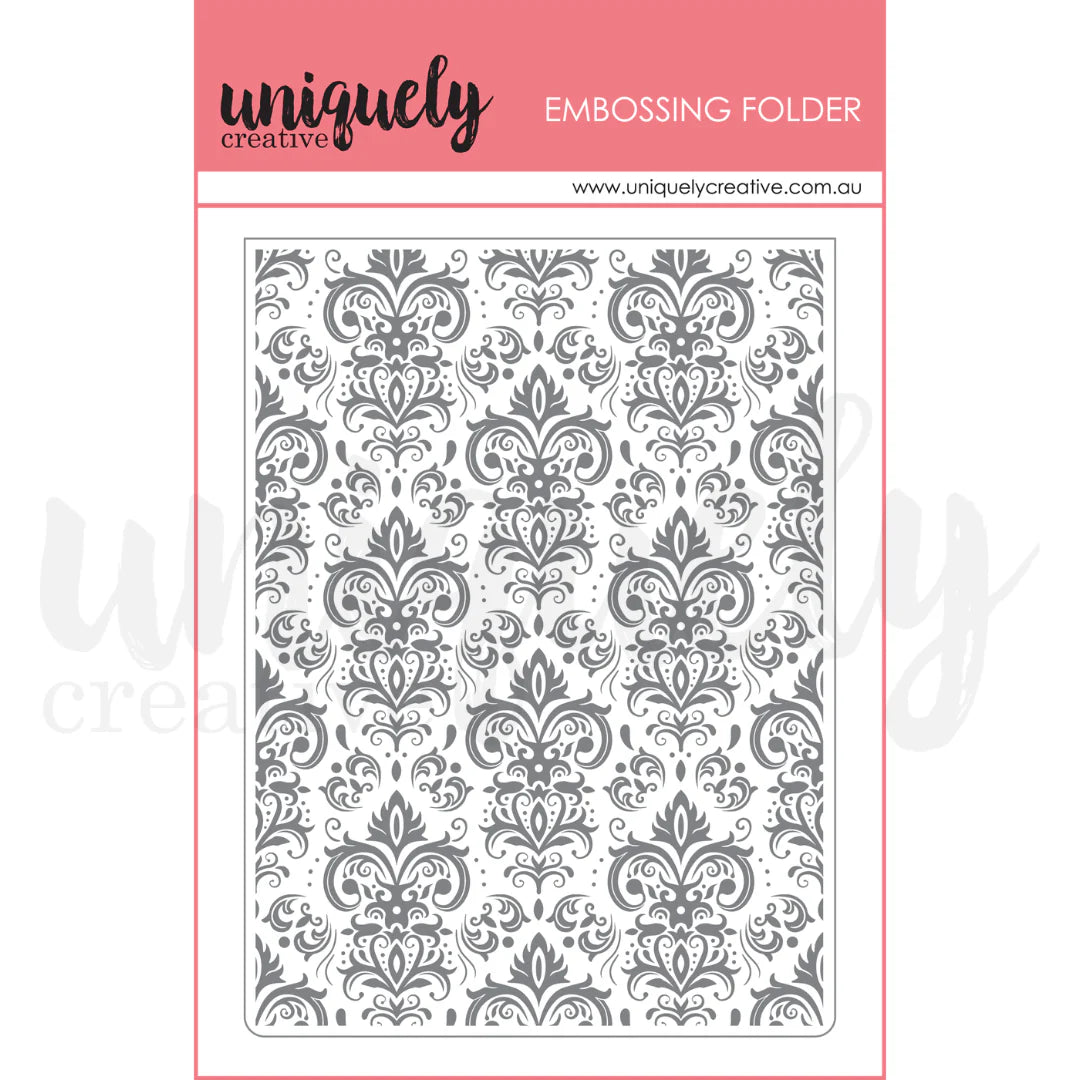 Uniquely Creative - Embossing Folder - Damask