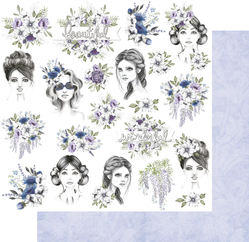 Uniquely Creative - Collection Wisteria Lane - Beautiful - Fussy Cuts Paper