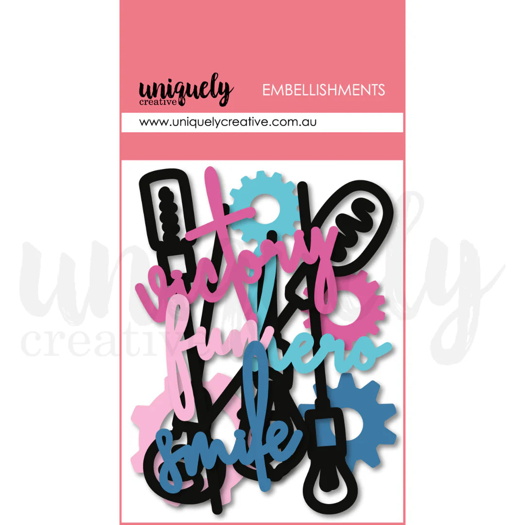Uniquely Creative - Acrylic Embellishments - Steampunk Graffiti