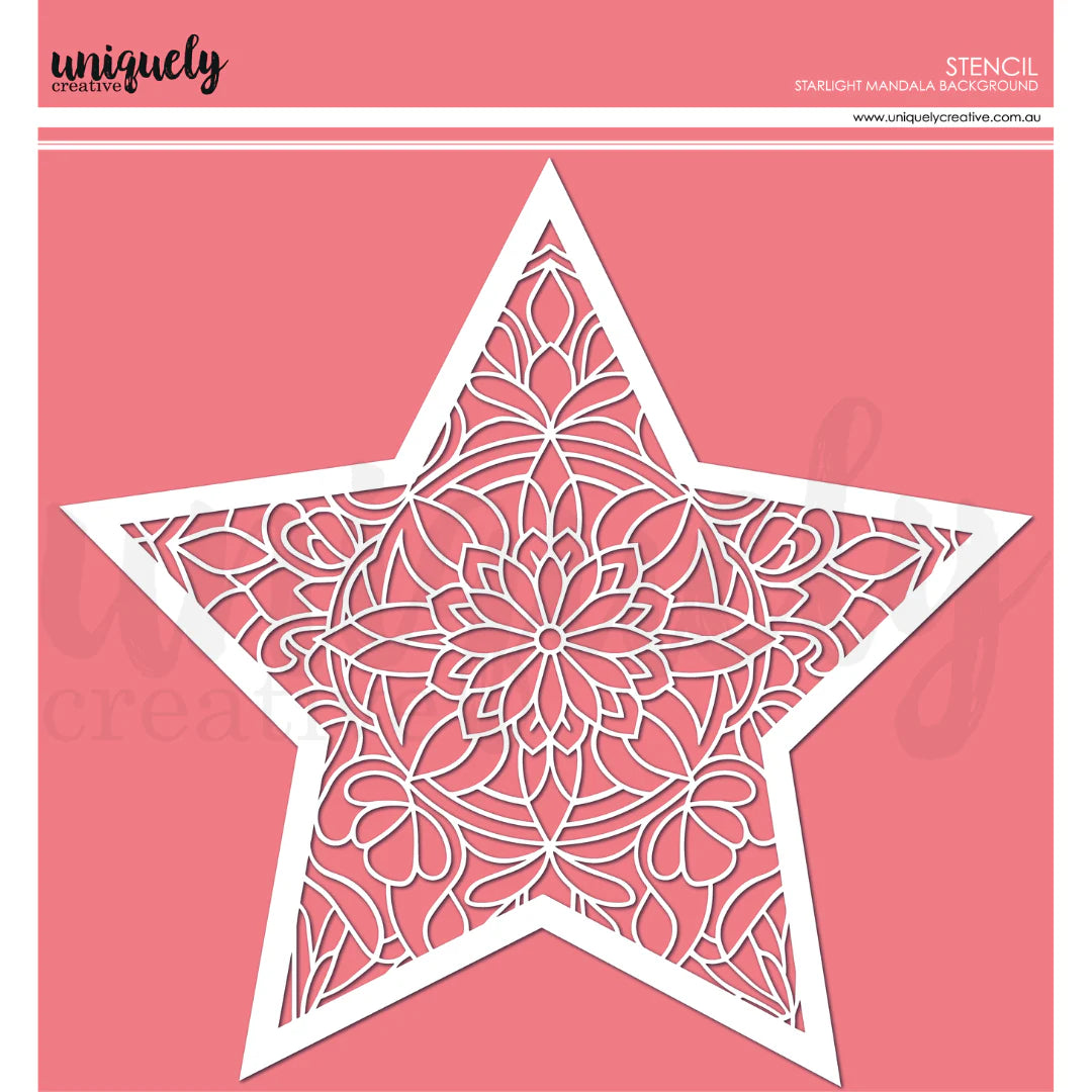 Uniquely Creative - Background Stencil - Starlight Mandala