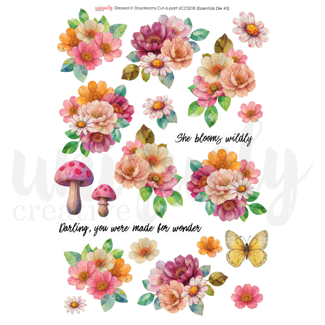 Floral sheet for fussy cutting