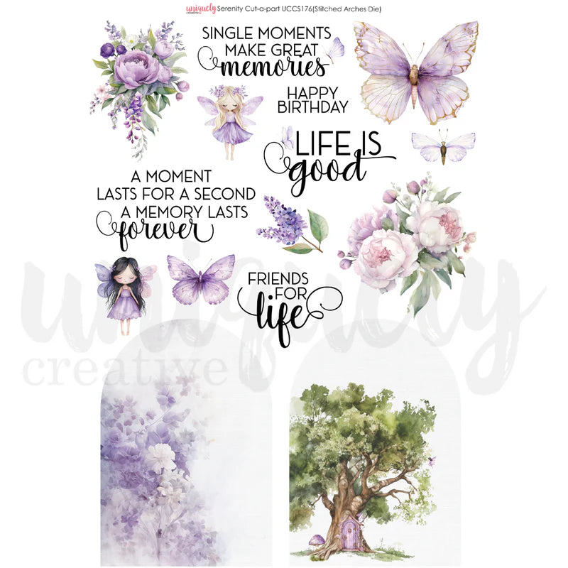 Uniquely Creative - Cut-A-Part Sheet - Serenity