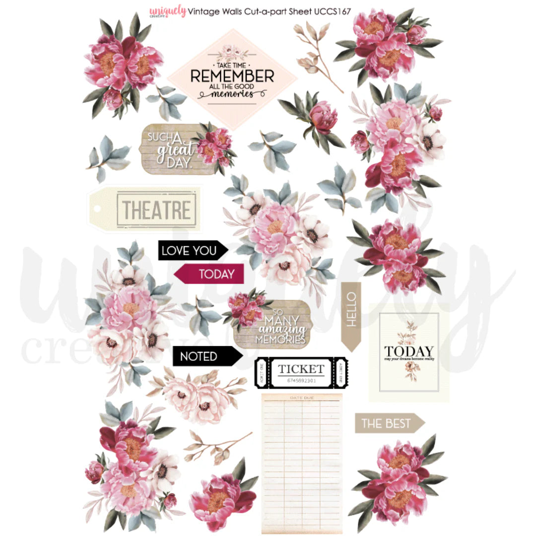 Uniquely Creative - Cut-A-Part Sheet - Vintage Walls