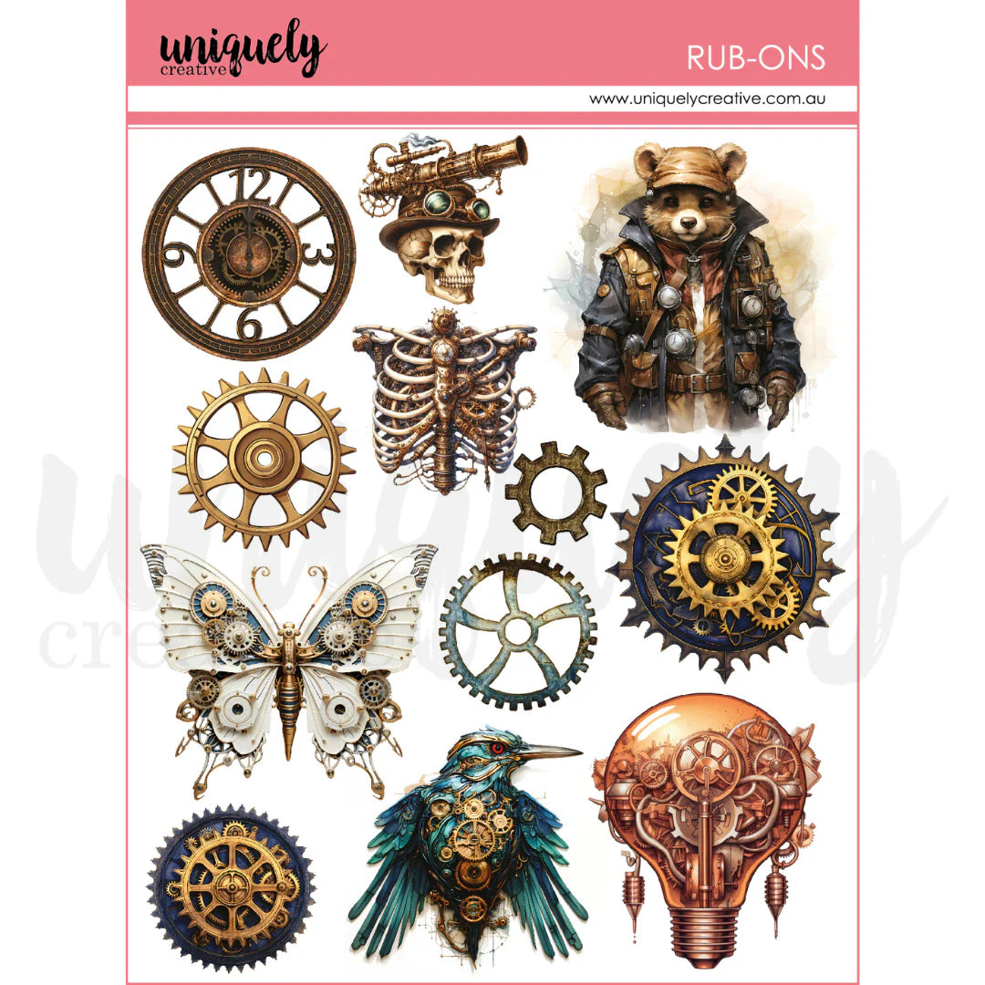 Uniquely Creative - Rub-Ons - Steampunk