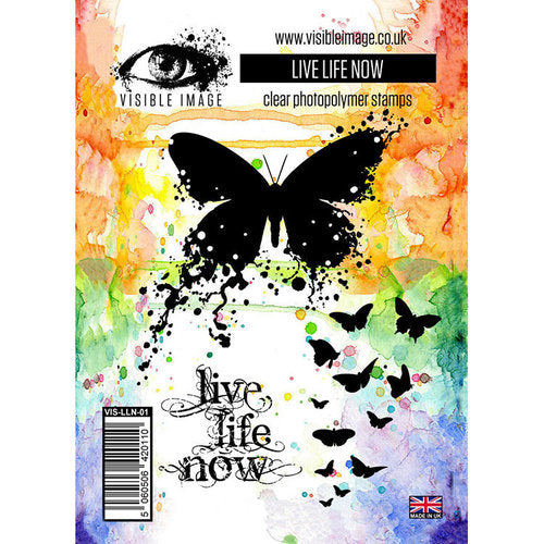 Visible Image Clear Stamp Set - Live Life Now