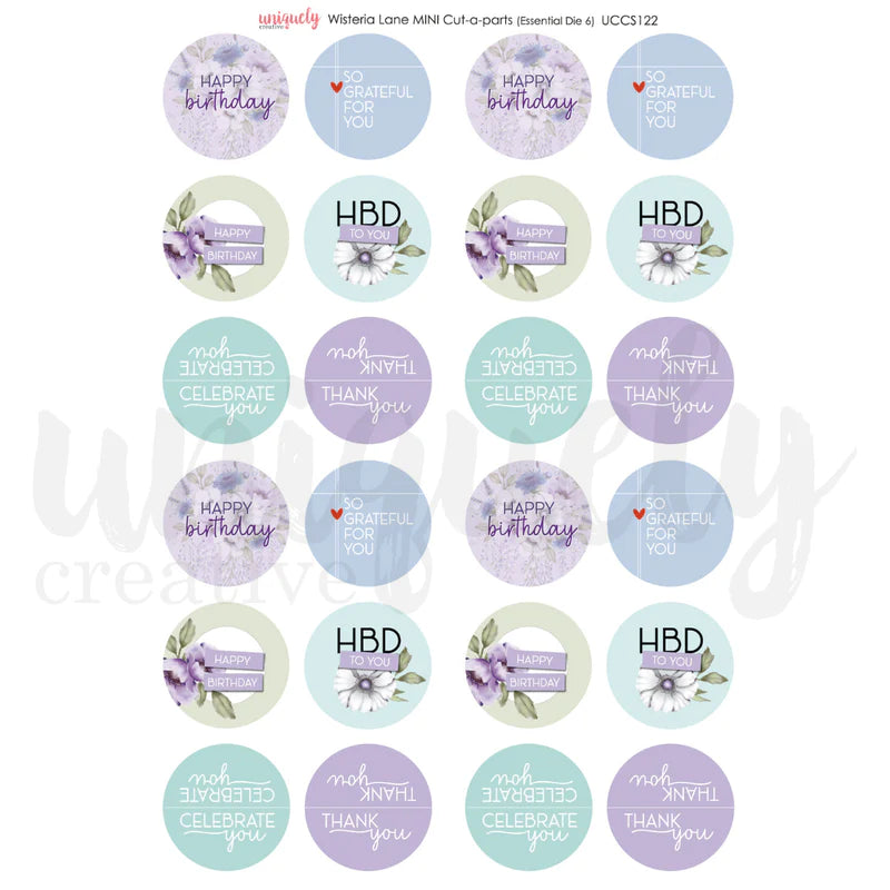 Uniquely Creative - Cut-A-Part Sheet Mini - Wisteria Lane