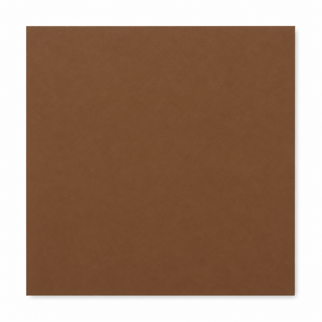 Single smooth Dark Kraft brown cardstock sheet on a white background