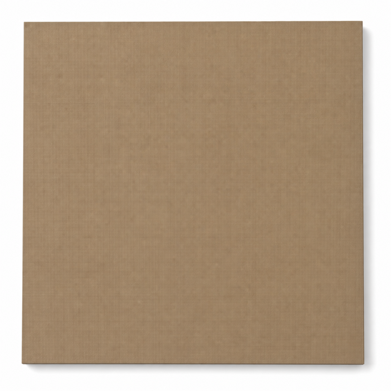 Single textured caramel cardstock sheet on a white background