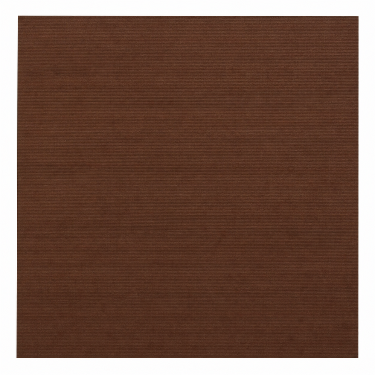 Single textured Chestnut brown cardstock sheet on a white background