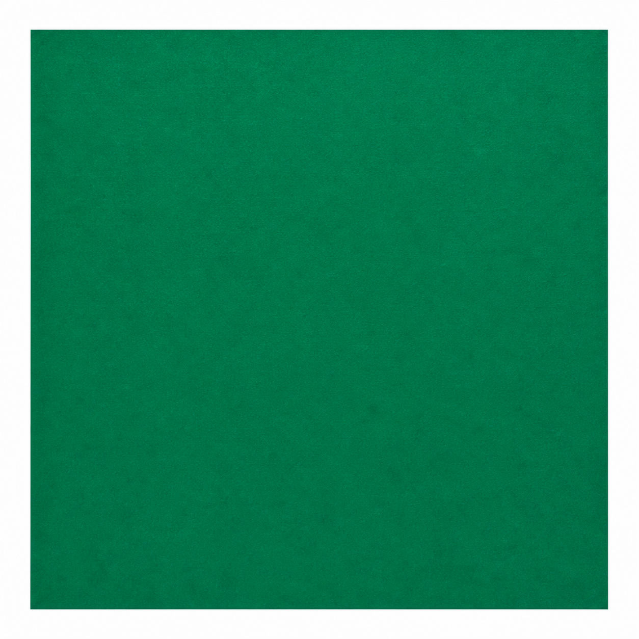 Single textured Emerald green cardstock sheet on a white background