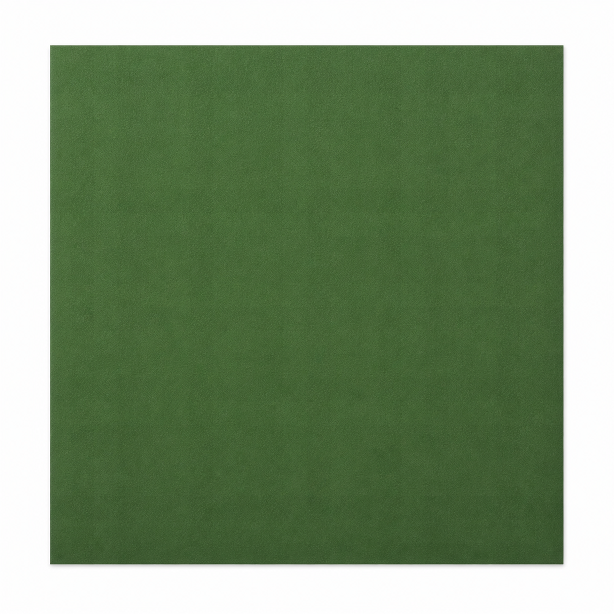 Single textured Kale dark-green cardstock sheet on a white background