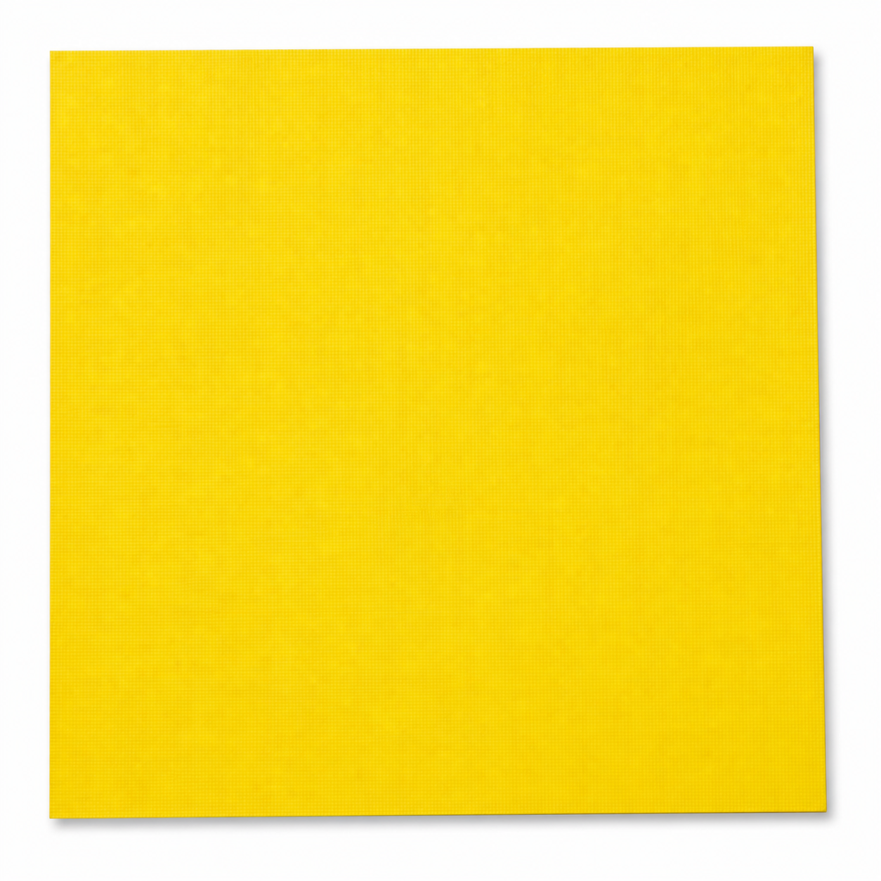 Single textured lemon-yellow cardstock sheet on a white background
