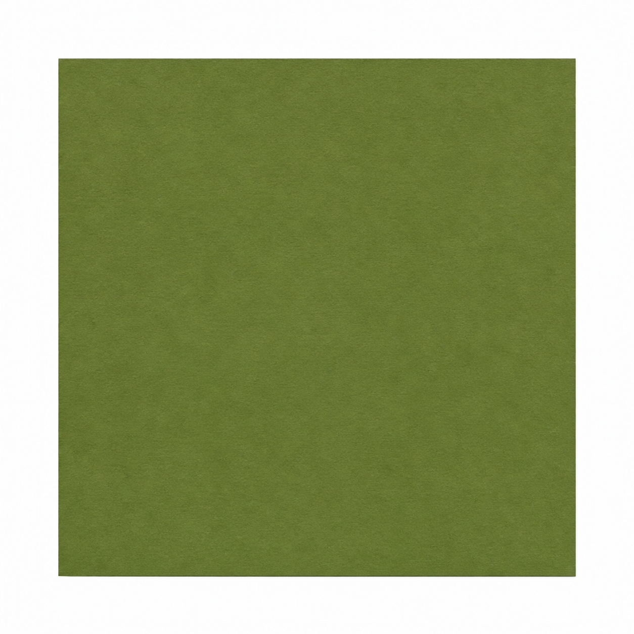 Single textured Moss green cardstock sheet on a white background