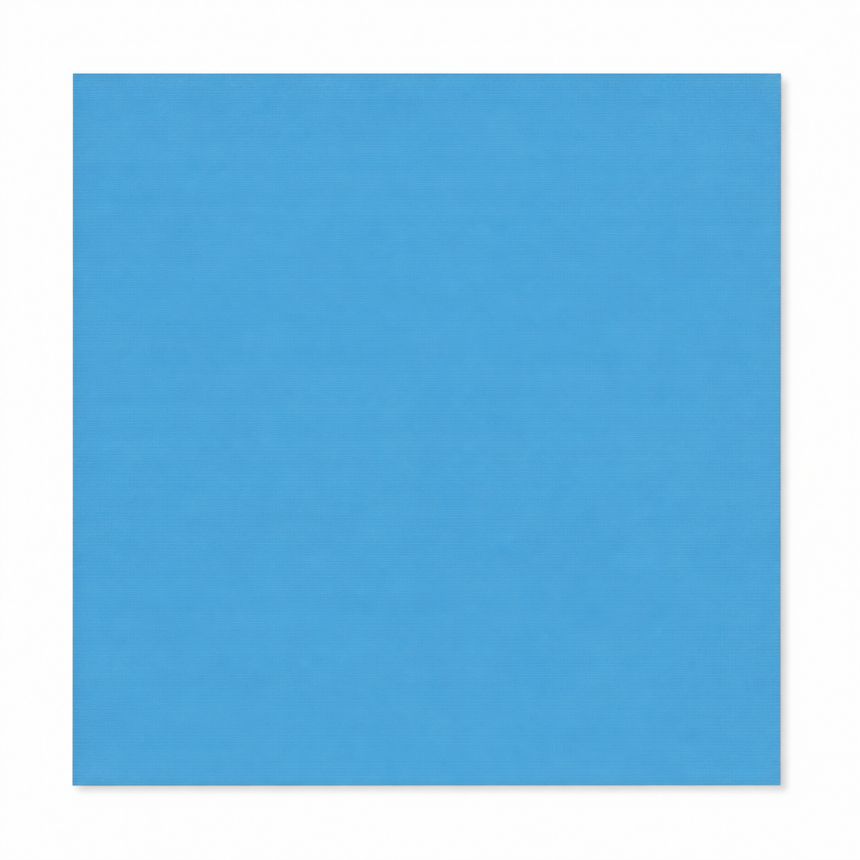 Single textured Ocean medium-blue cardstock sheet on a white background