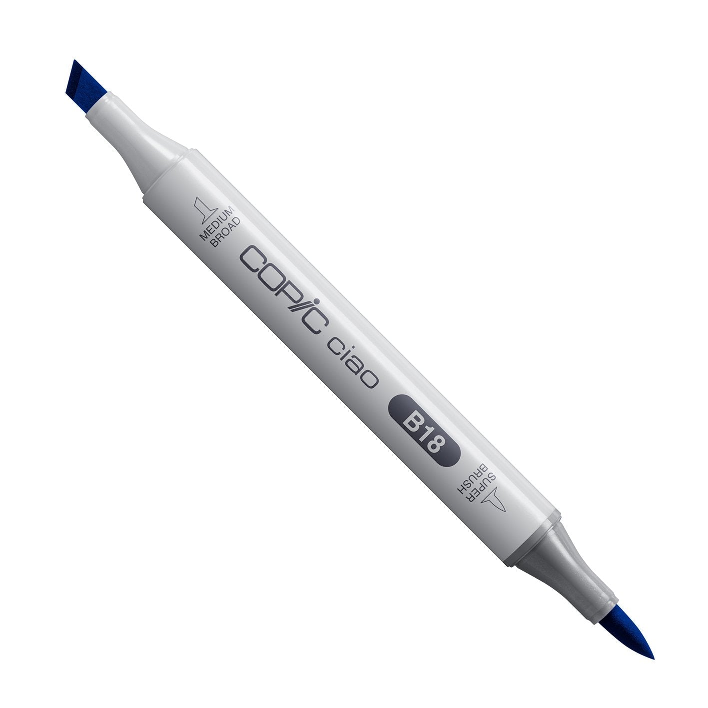 Copic Ciao B18 Lapis Lazuli alcohol marker with medium broad and super brush nibs