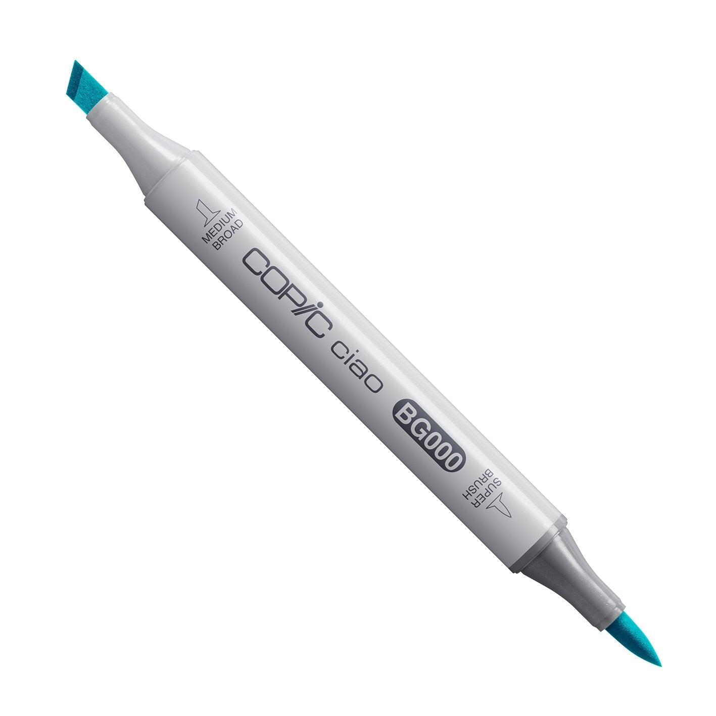 Copic Ciao BG000 Pale Aqua alcohol marker with medium broad and super brush nibs