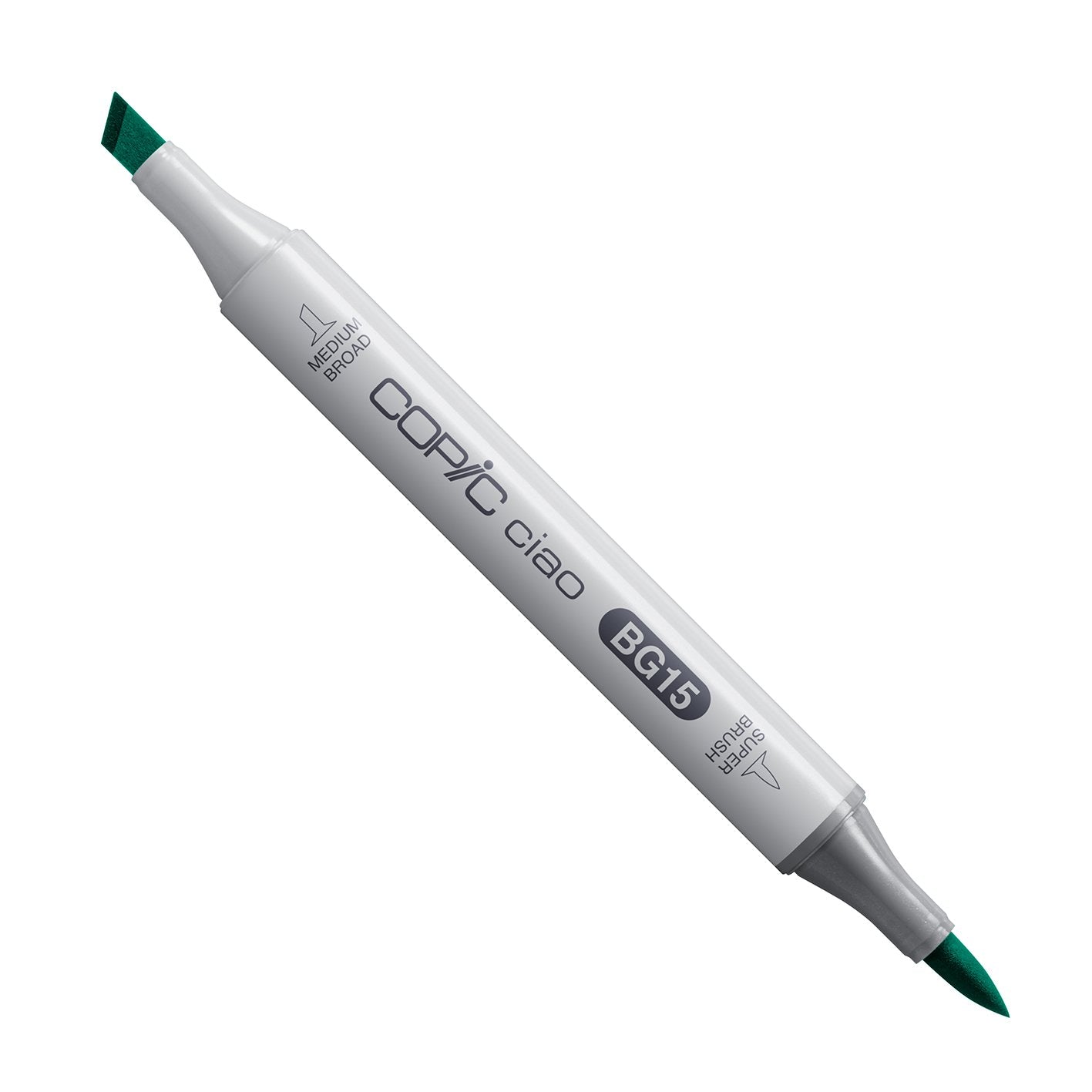 Copic Ciao BG15 Aqua alcohol marker with medium broad and super brush nibs