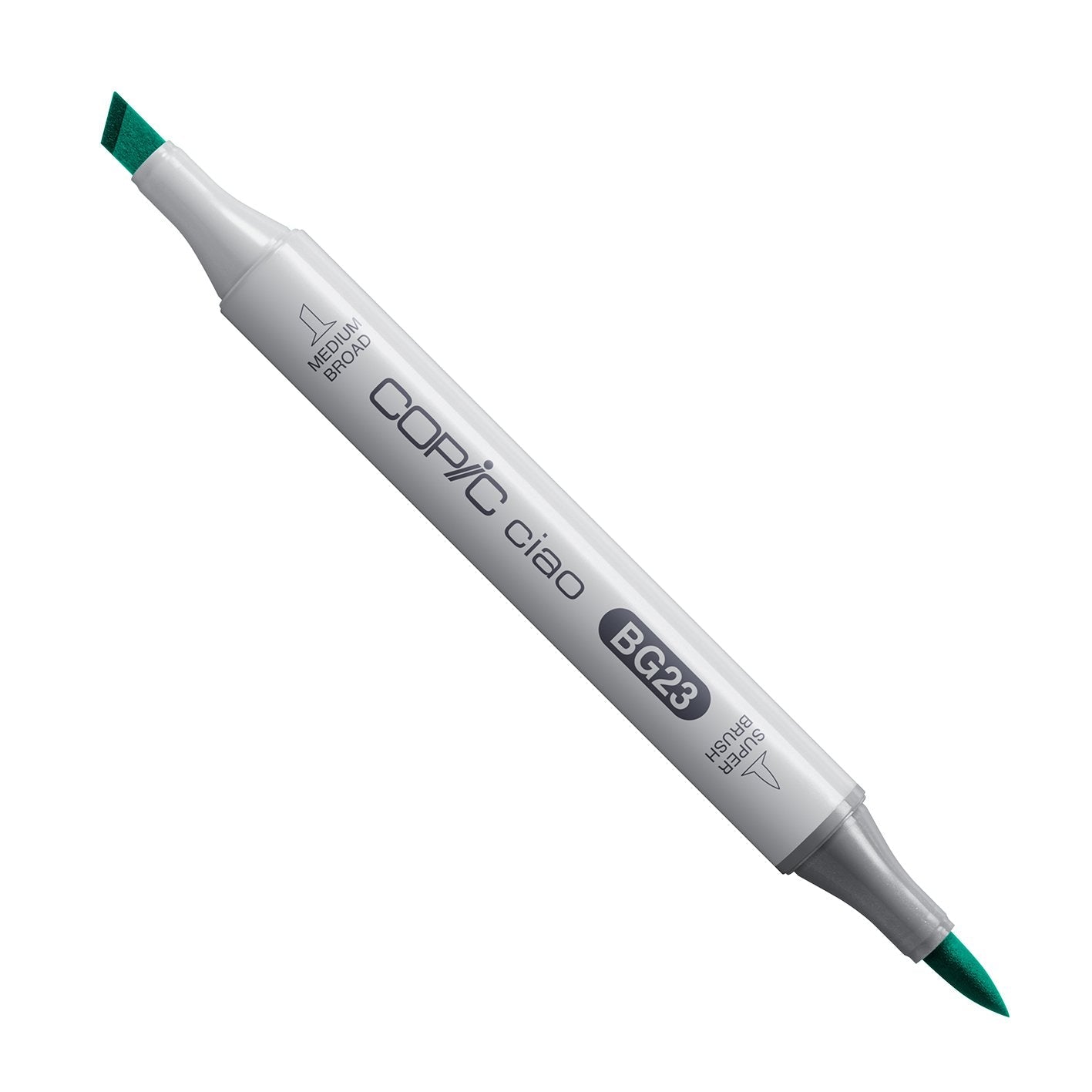Copic Ciao BG23 Coral Sea alcohol marker with medium broad and super brush nibs