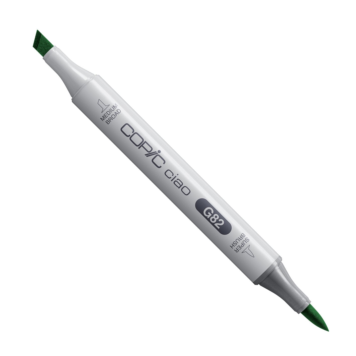 Copic Ciao G82 Spring Dim Green alcohol marker with medium broad and super brush nibs