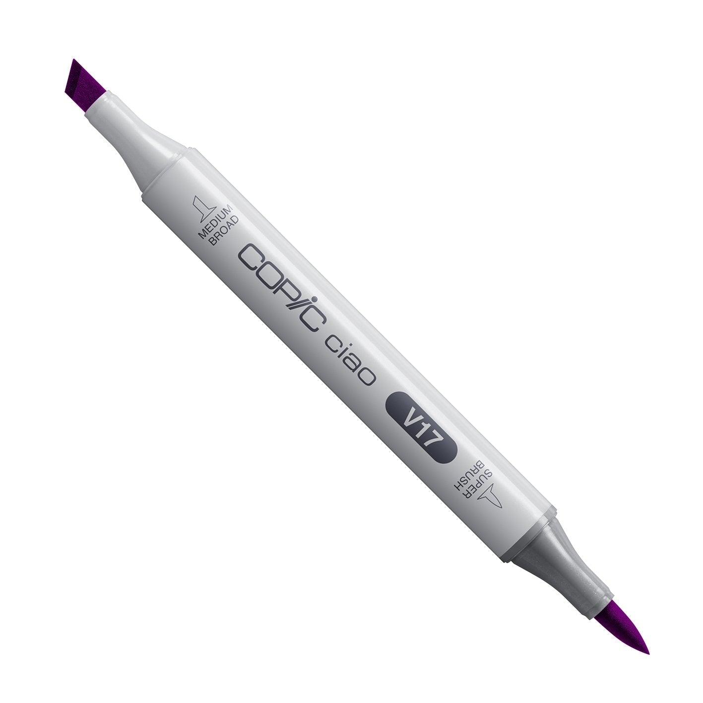 Copic Ciao V17 Amethyst alcohol marker with medium broad and super brush nibs