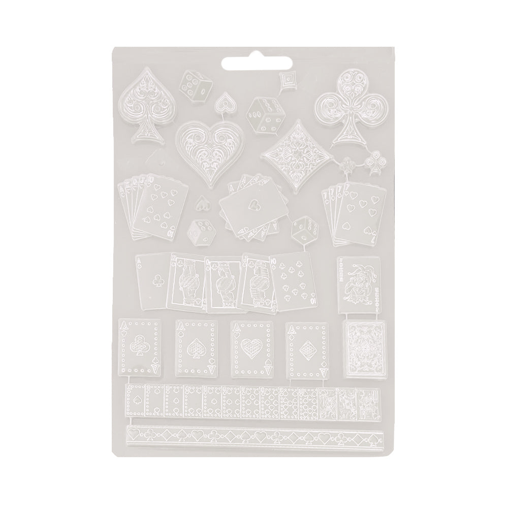 Stamperia Soft Maxi Mould A4 - Master of Magic Cards