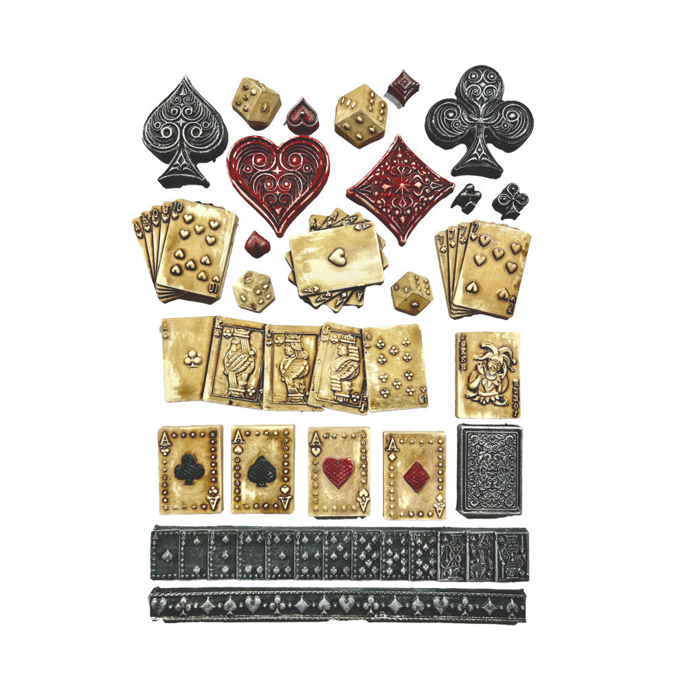 Stamperia Soft Maxi Mould A4 - Master of Magic Cards