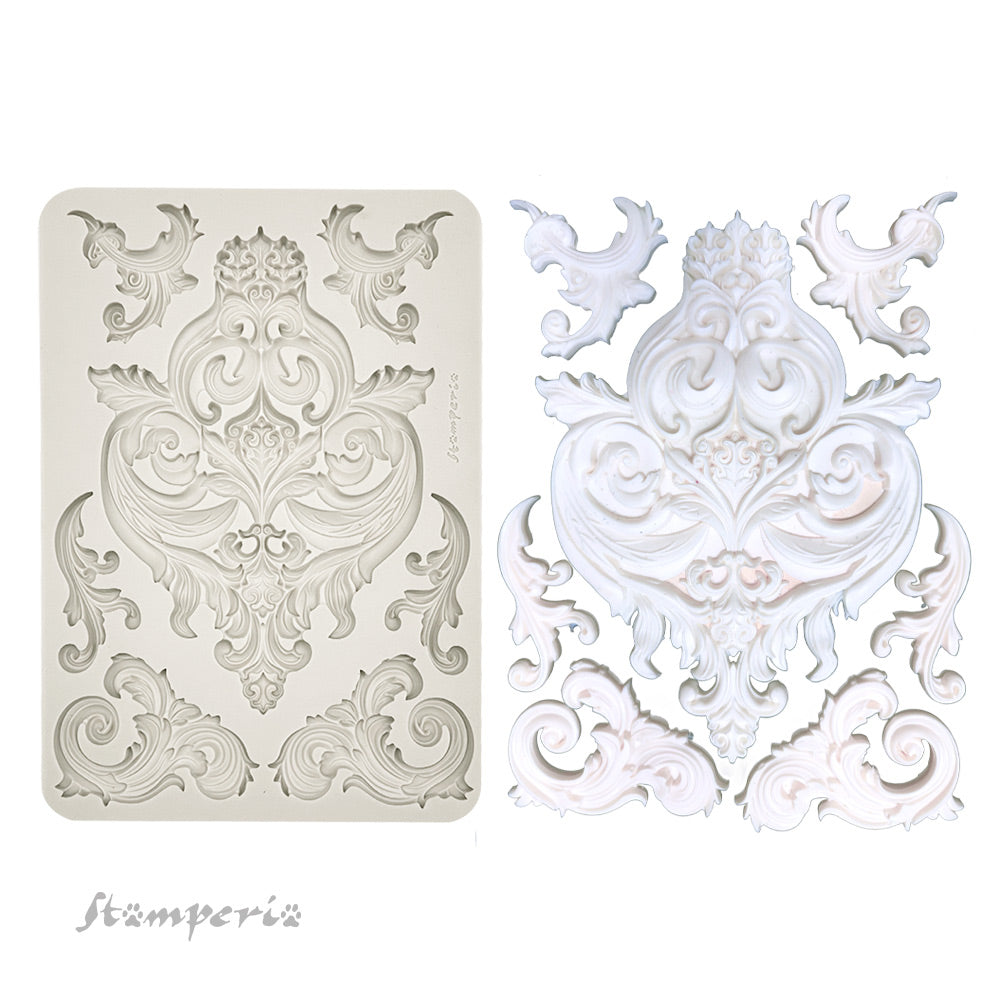 Stamperia Silicone Mould A4 - Frieze And Corners