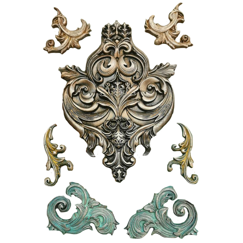 Stamperia Silicone Mould A4 - Frieze And Corners