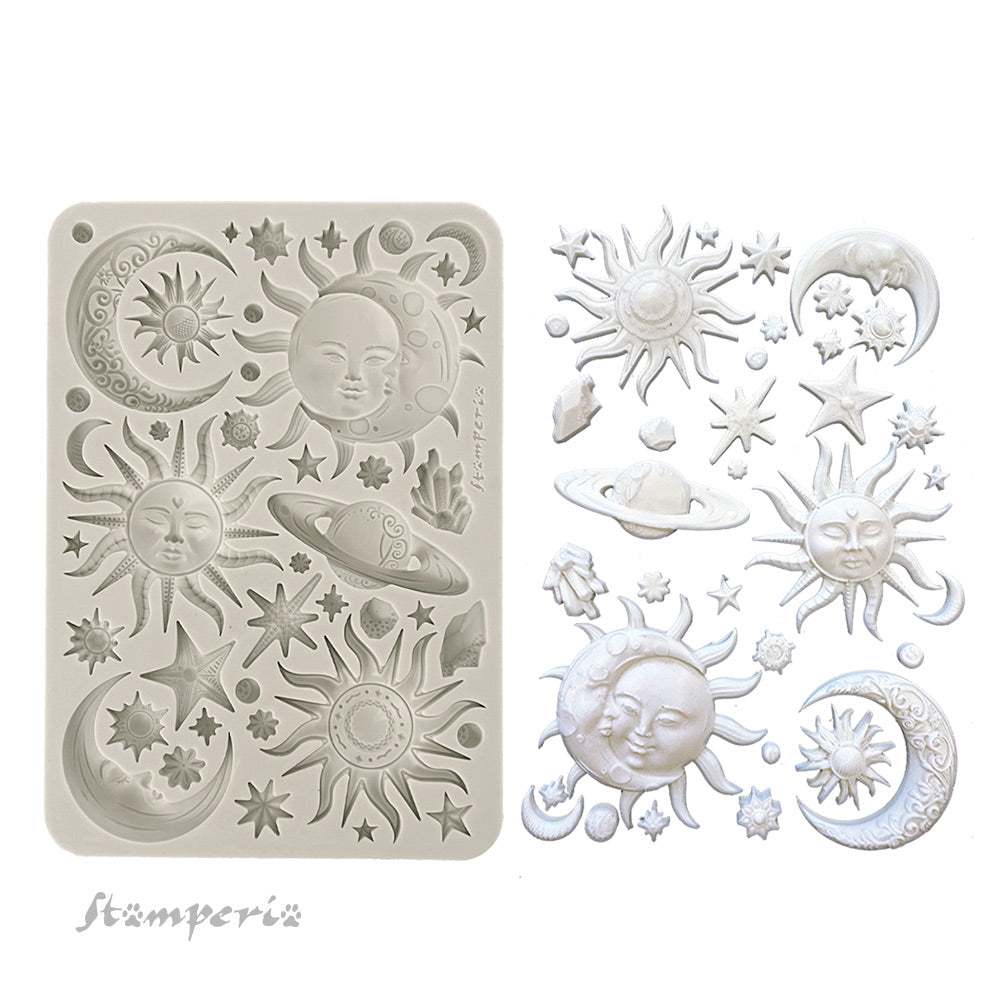Stamperia Silicone Mould A5 - Sun and Moon