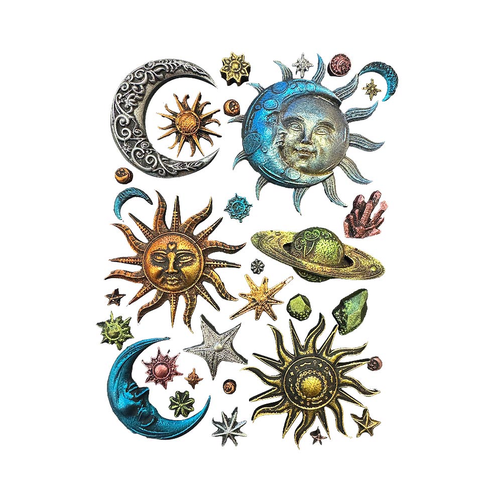 Stamperia Silicone Mould A5 - Sun and Moon