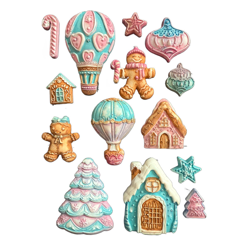 Stamperia Silicone Mould A5 - Candy Christmas Gingerbreads