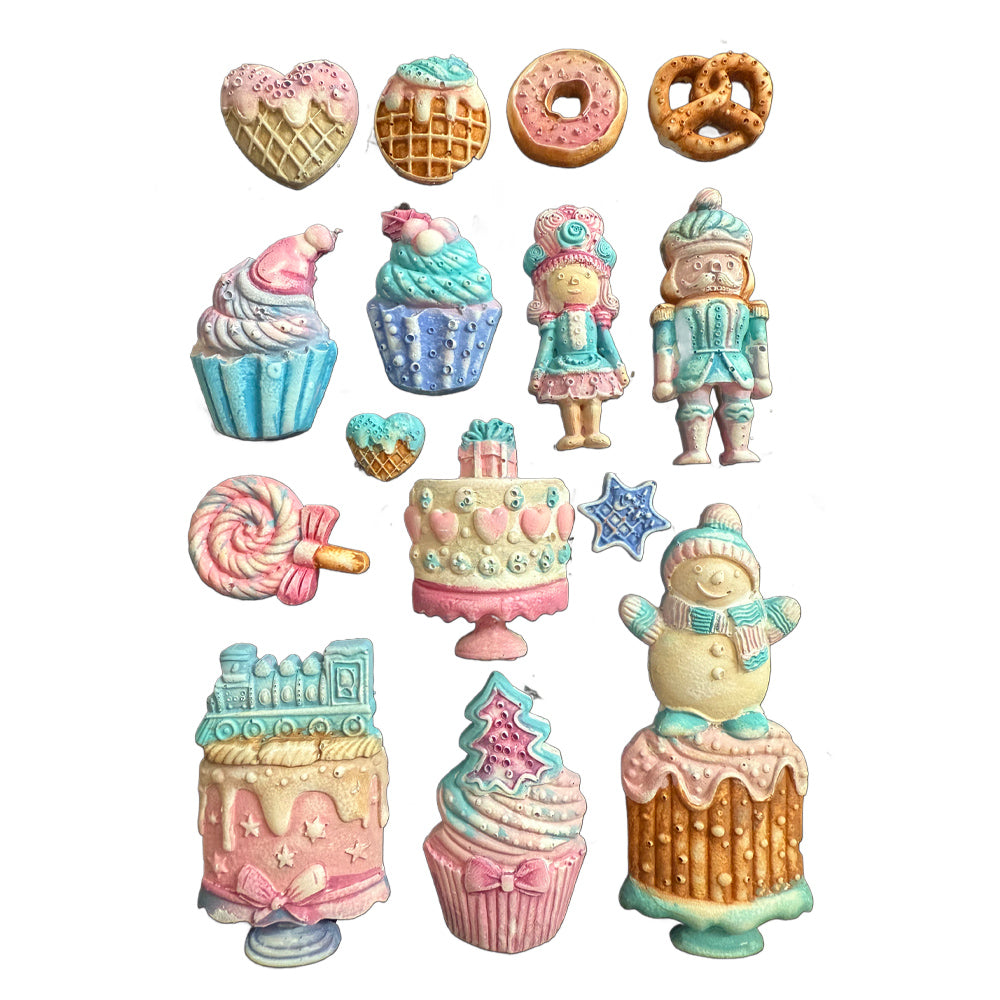 Stamperia Silicone Mould A5 - Candy Christmas Cakes