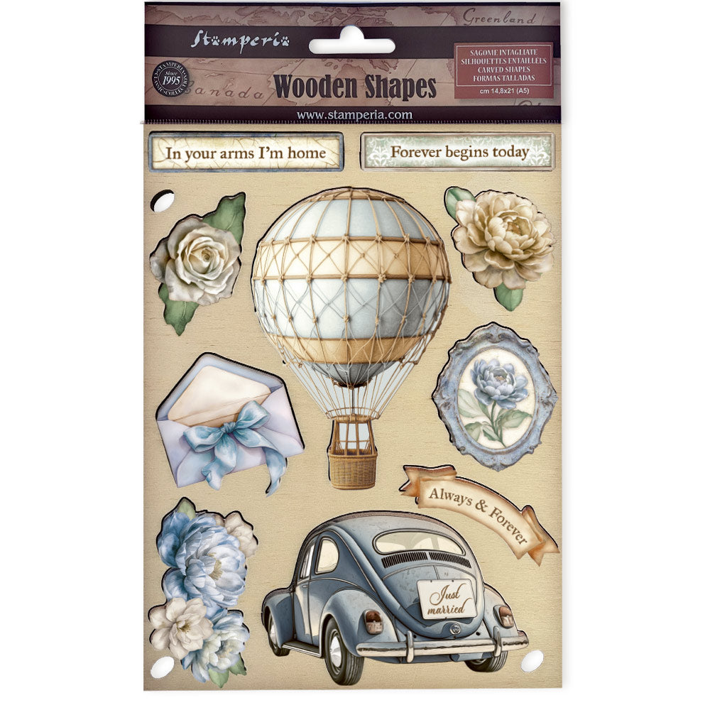 Stamperia Wooden Shapes A5 - Timeless