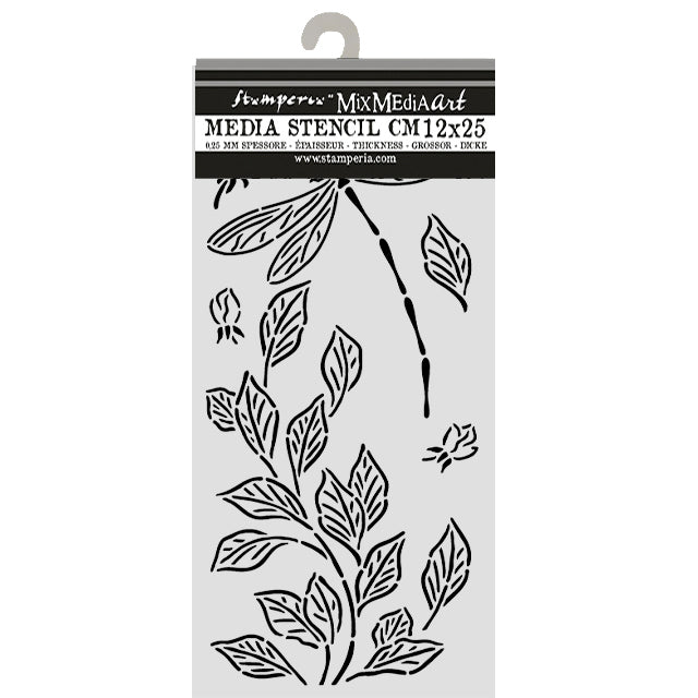 Stamperia Stencil 12x25cm - Wonderland - Dragonfly