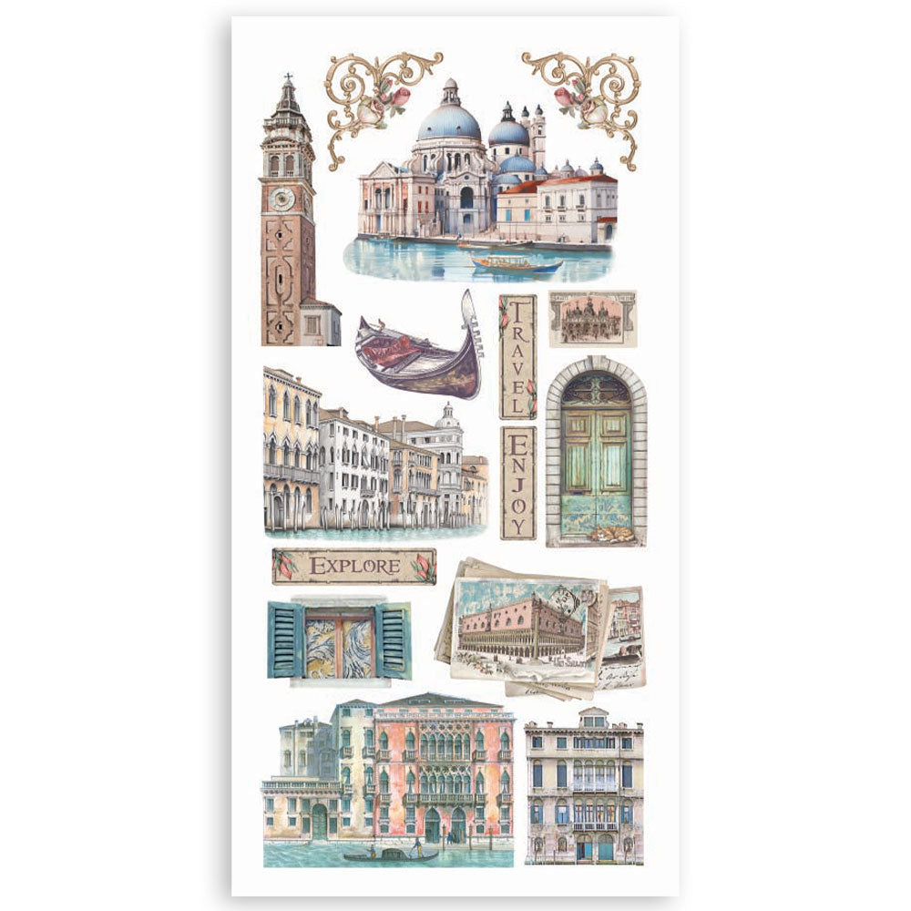 Stamperia Double-Sided Paper Cut-Outs - Venice City of Art