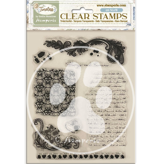 Stamperia Clear Stamps - Timeless Backgrounds