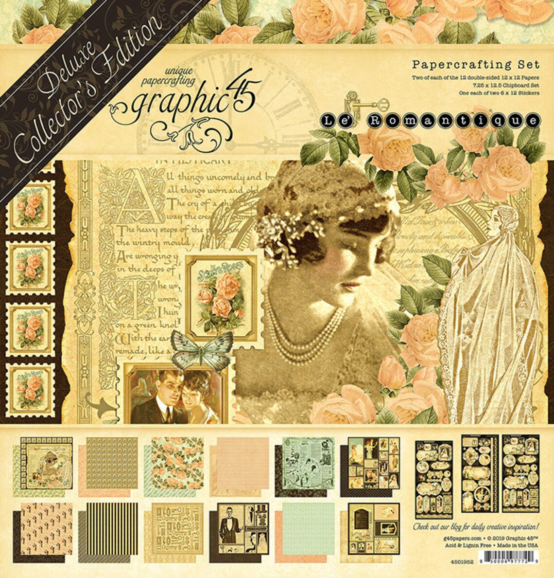 Graphic 45 - Le Romantique - 12x12 Deluxe Collector's Edition