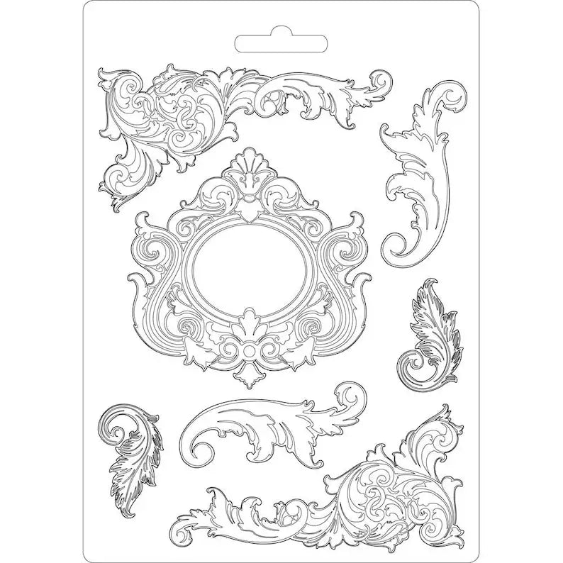 Stamperia Sof Mould A5 - Swirls