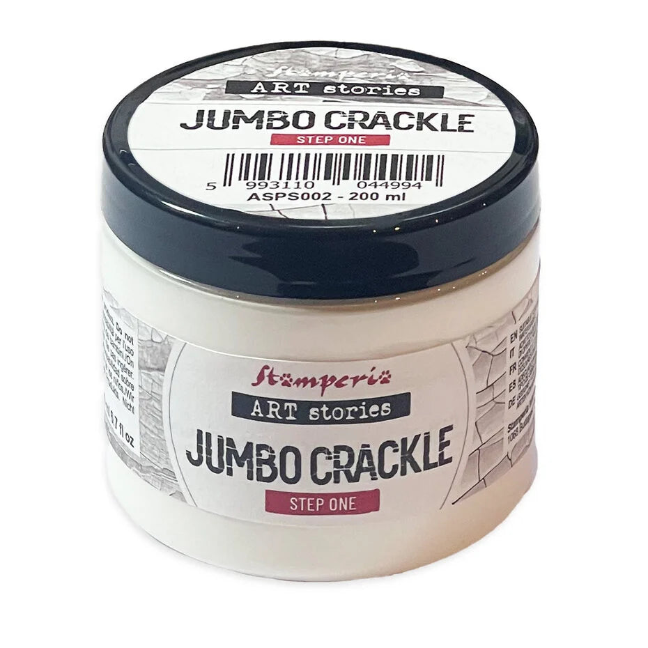 Stamperia Art Stories Jumbo Crackle Transparent - Step 1