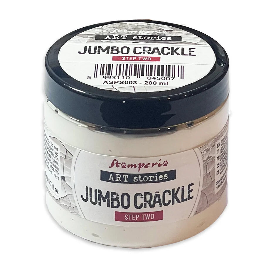 Stamperia Art Stories Jumbo Crackle Transparent - Step 2
