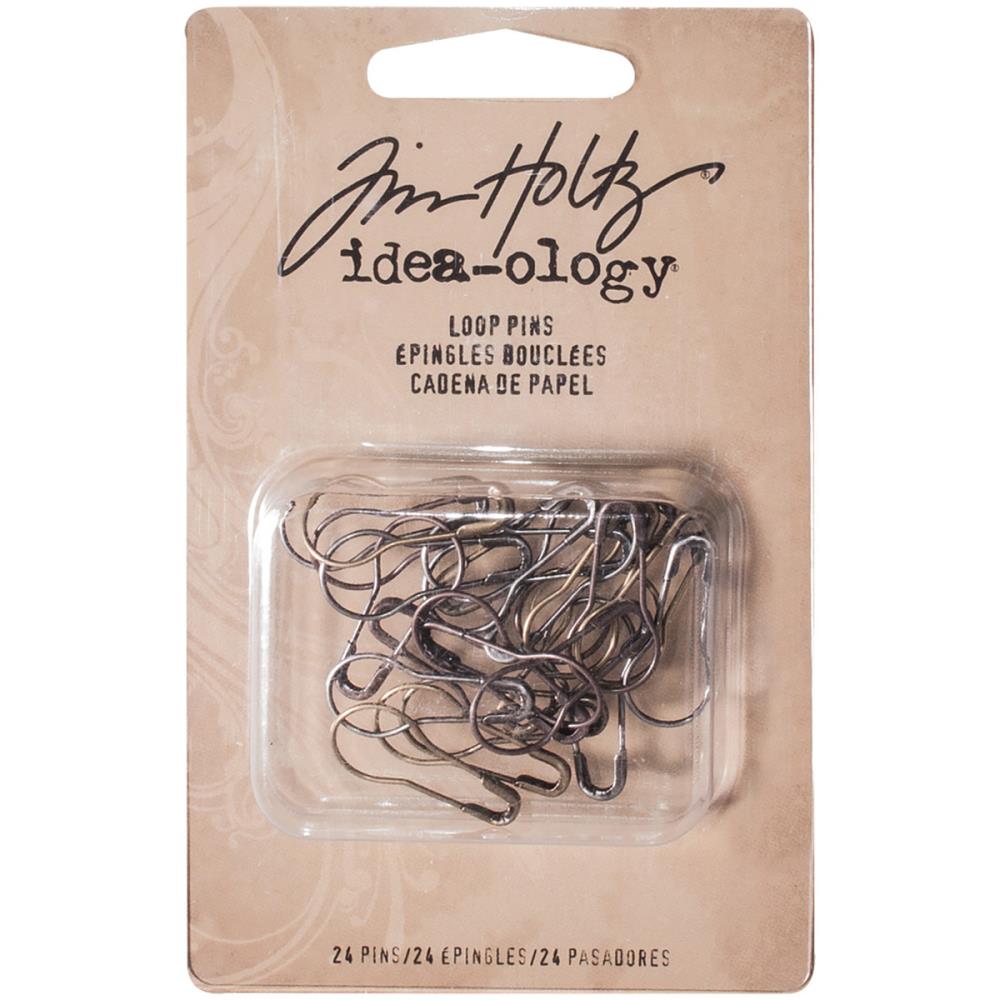 Idea-Ology Metal Loop Pins - Antique Nickel, Brass & Copper
