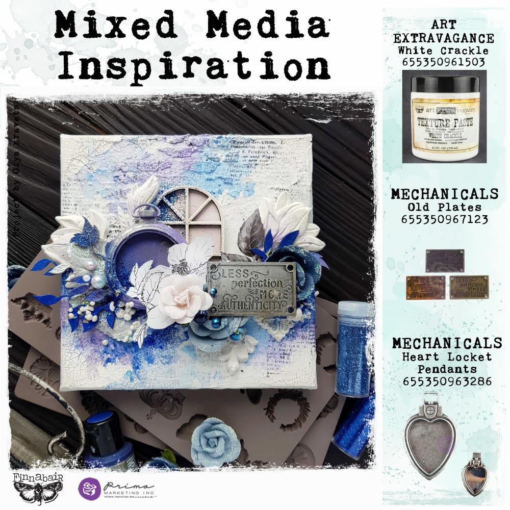 Finnabair Art Extravagance Texture Paste - White Crackle