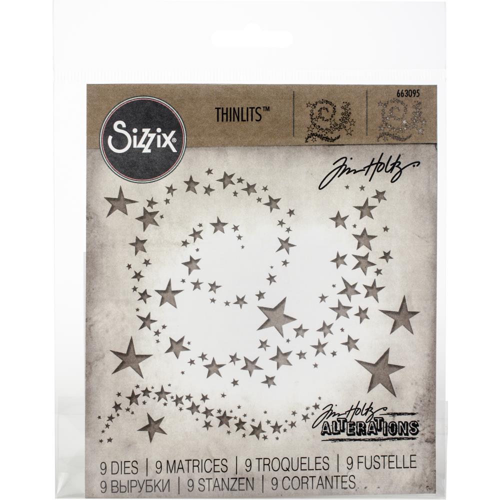 Sizzix Thinlits Dies - By Tim Holtz - Swirling Stars