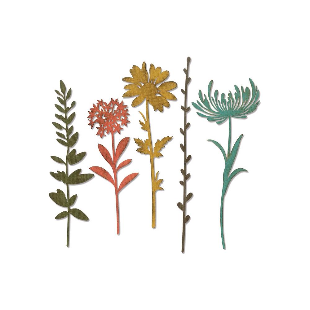 Sizzix Thinlits Dies By Tim Holtz - Wildflower Stems #1
