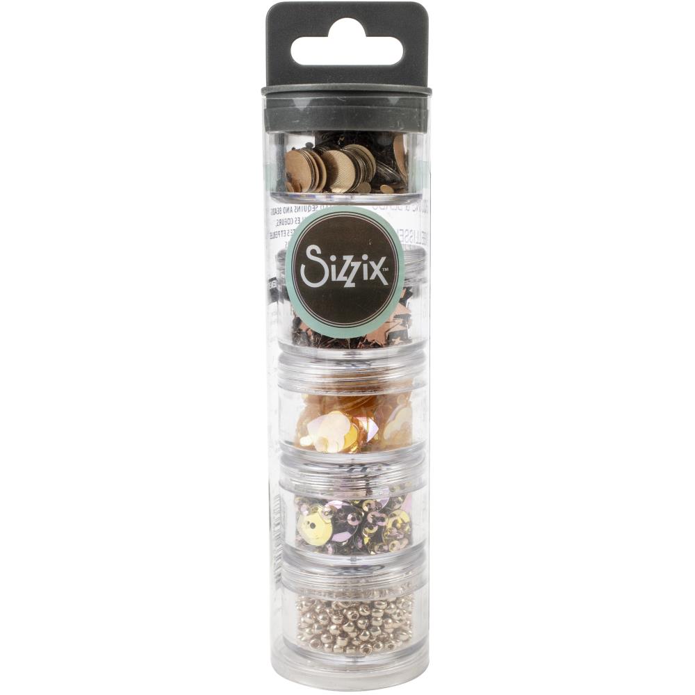 Sizzix Making Essential Sequins Beads - Rose Gold