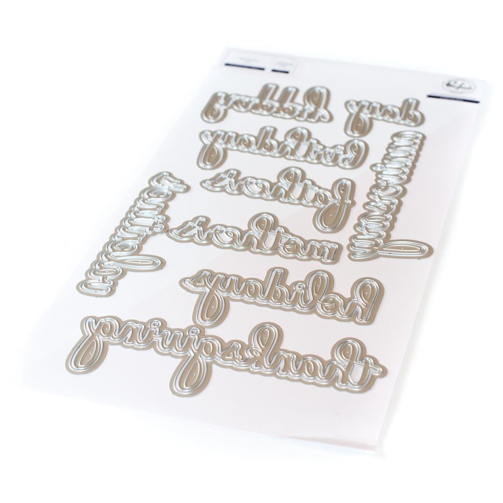 Pinkfresh Studio Die Set - Phrase Builder: Happy