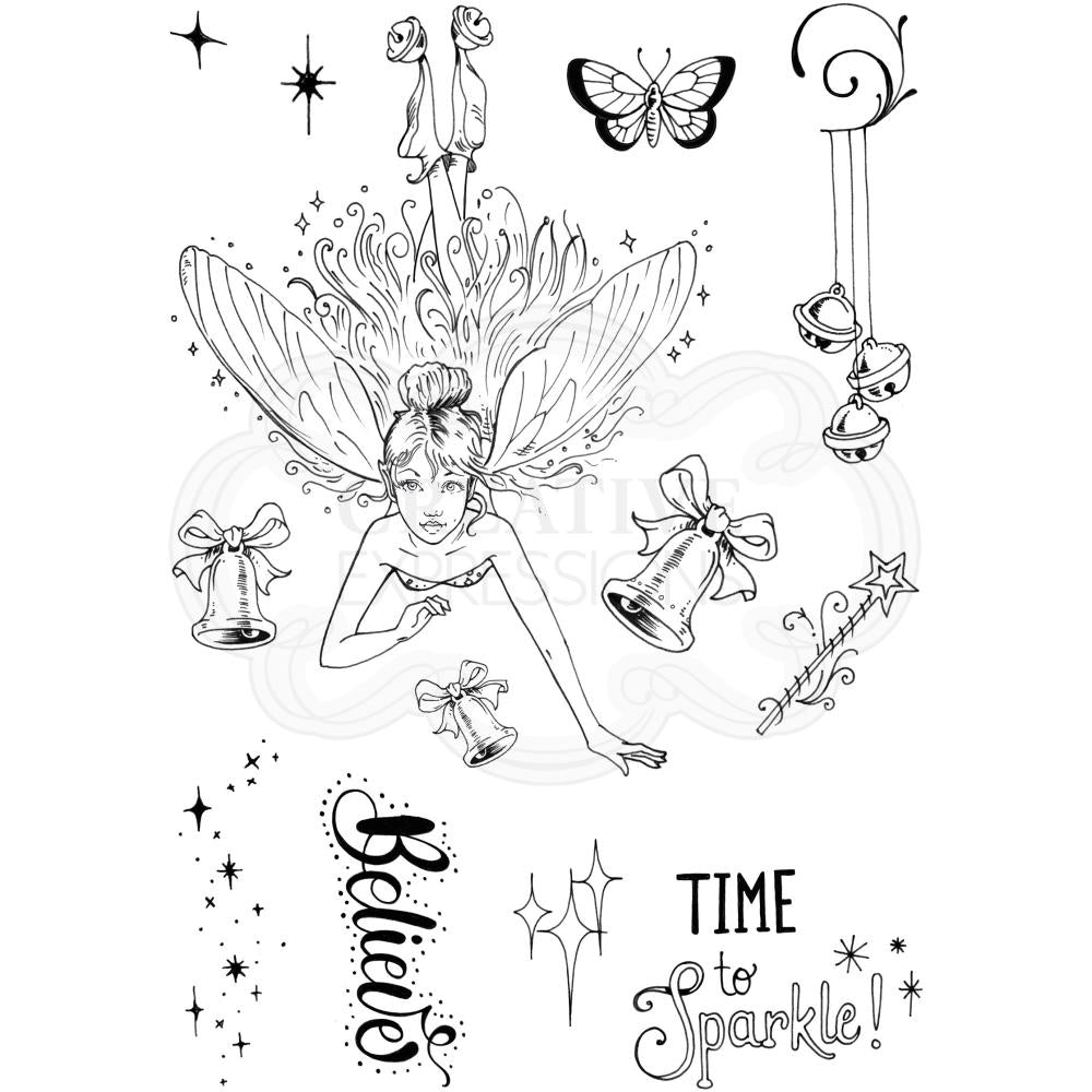 Pink Ink Designs A5 Clear Stamp Set - Twinkletoes